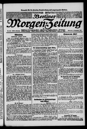 Berliner Morgen-Zeitung vom 03.12.1919