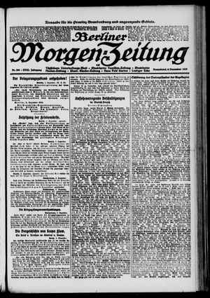 Berliner Morgen-Zeitung vom 06.12.1919