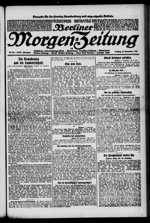 Berliner Morgen-Zeitung vom 12.12.1919