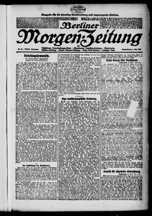 Berliner Morgenzeitung vom 01.05.1920