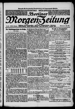 Berliner Morgenzeitung on May 12, 1920
