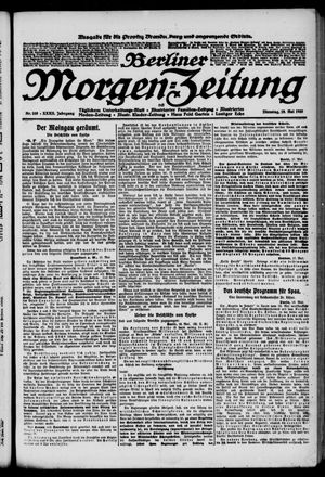 Berliner Morgenzeitung vom 18.05.1920