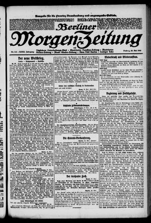 Berliner Morgen-Zeitung vom 28.05.1920