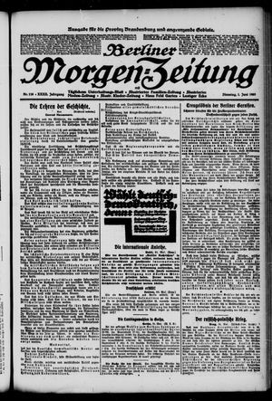 Berliner Morgen-Zeitung vom 01.06.1920