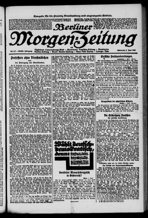 Berliner Morgen-Zeitung on Jun 2, 1920