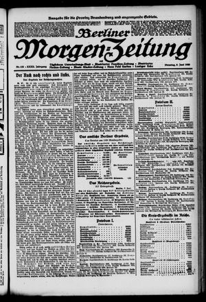 Berliner Morgen-Zeitung on Jun 8, 1920