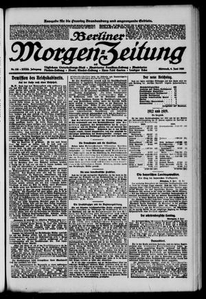 Berliner Morgen-Zeitung vom 09.06.1920