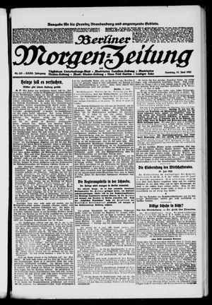 Berliner Morgen-Zeitung vom 13.06.1920