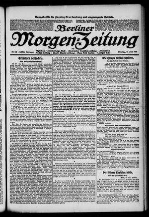 Berliner Morgen-Zeitung vom 15.06.1920