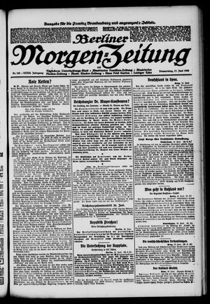 Berliner Morgen-Zeitung vom 17.06.1920