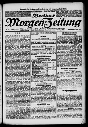 Berliner Morgen-Zeitung vom 19.06.1920