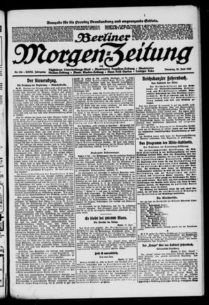 Berliner Morgen-Zeitung vom 22.06.1920
