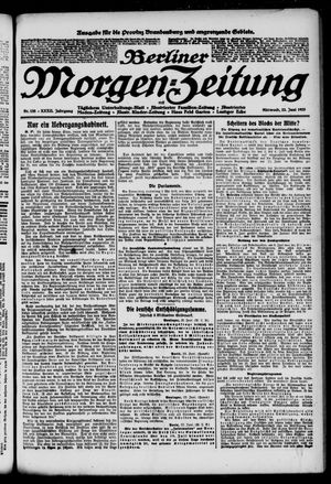 Berliner Morgen-Zeitung vom 23.06.1920