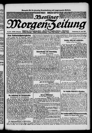 Berliner Morgen-Zeitung vom 24.06.1920