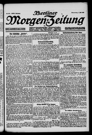 Berliner Morgen-Zeitung vom 01.07.1920