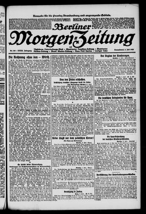 Berliner Morgen-Zeitung vom 03.07.1920