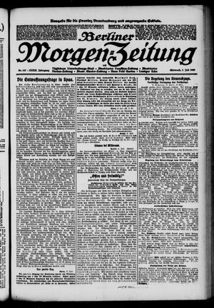 Berliner Morgenzeitung vom 07.07.1920