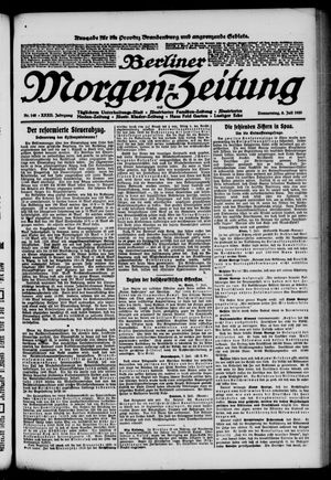 Berliner Morgen-Zeitung vom 08.07.1920