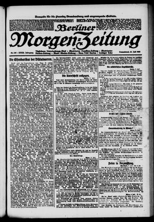Berliner Morgen-Zeitung vom 10.07.1920