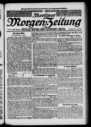 Berliner Morgen-Zeitung vom 15.07.1920