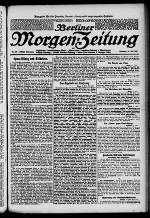 Berliner Morgen-Zeitung vom 18.07.1920