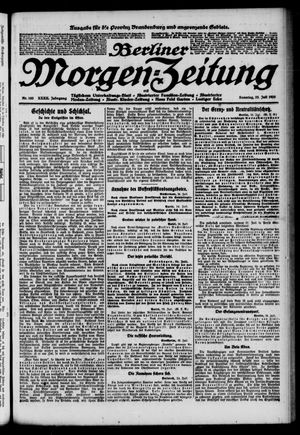 Berliner Morgen-Zeitung vom 25.07.1920