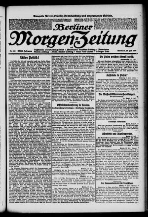 Berliner Morgen-Zeitung vom 28.07.1920