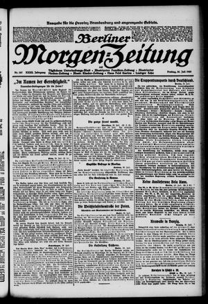 Berliner Morgen-Zeitung vom 30.07.1920