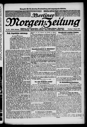 Berliner Morgen-Zeitung vom 01.08.1920