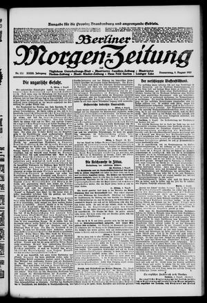 Berliner Morgen-Zeitung vom 05.08.1920