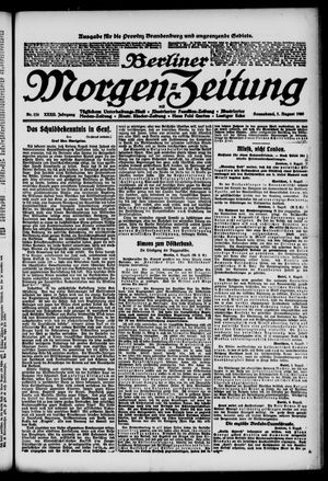 Berliner Morgen-Zeitung vom 07.08.1920