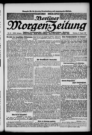 Berliner Morgen-Zeitung vom 10.08.1920