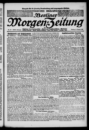 Berliner Morgen-Zeitung vom 13.08.1920