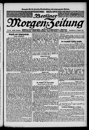 Berliner Morgen-Zeitung vom 14.08.1920