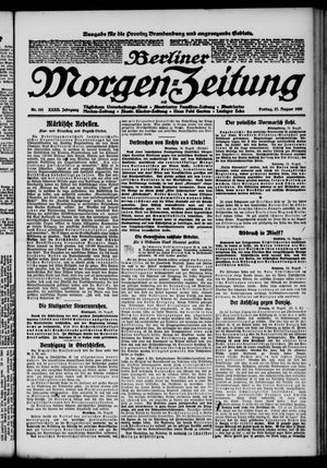 Berliner Morgen-Zeitung vom 27.08.1920