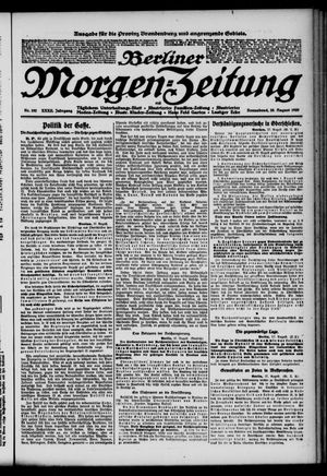 Berliner Morgen-Zeitung vom 28.08.1920
