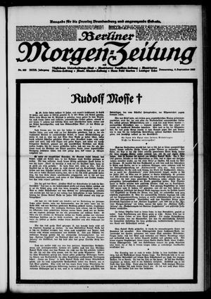 Berliner Morgen-Zeitung vom 09.09.1920
