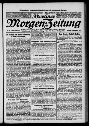 Berliner Morgen-Zeitung vom 10.09.1920
