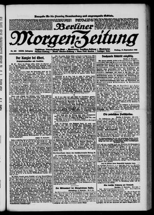 Berliner Morgen-Zeitung vom 17.09.1920