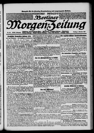 Berliner Morgen-Zeitung vom 01.10.1920