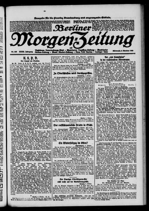 Berliner Morgen-Zeitung vom 06.10.1920