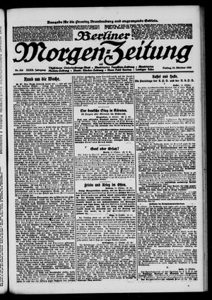 Berliner Morgen-Zeitung vom 15.10.1920