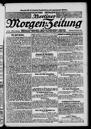 Berliner Morgen-Zeitung vom 24.10.1920