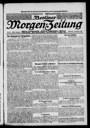 Berliner Morgen-Zeitung vom 03.11.1920