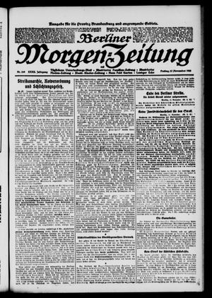 Berliner Morgen-Zeitung vom 12.11.1920