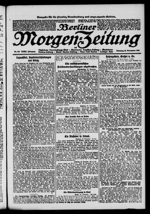 Berliner Morgen-Zeitung vom 23.11.1920