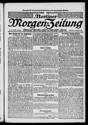 Berliner Morgen-Zeitung vom 01.12.1920
