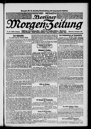 Berliner Morgen-Zeitung vom 08.12.1920