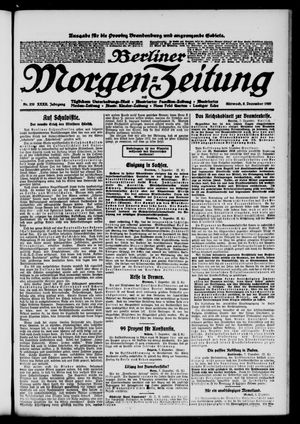 Berliner Morgen-Zeitung vom 08.12.1920
