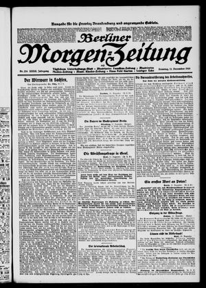 Berliner Morgen-Zeitung vom 12.12.1920